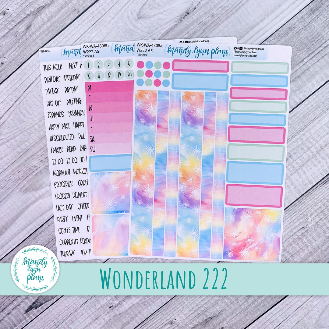 Wonderland 222 Weekly Kit || Watercolor Wonder || 308