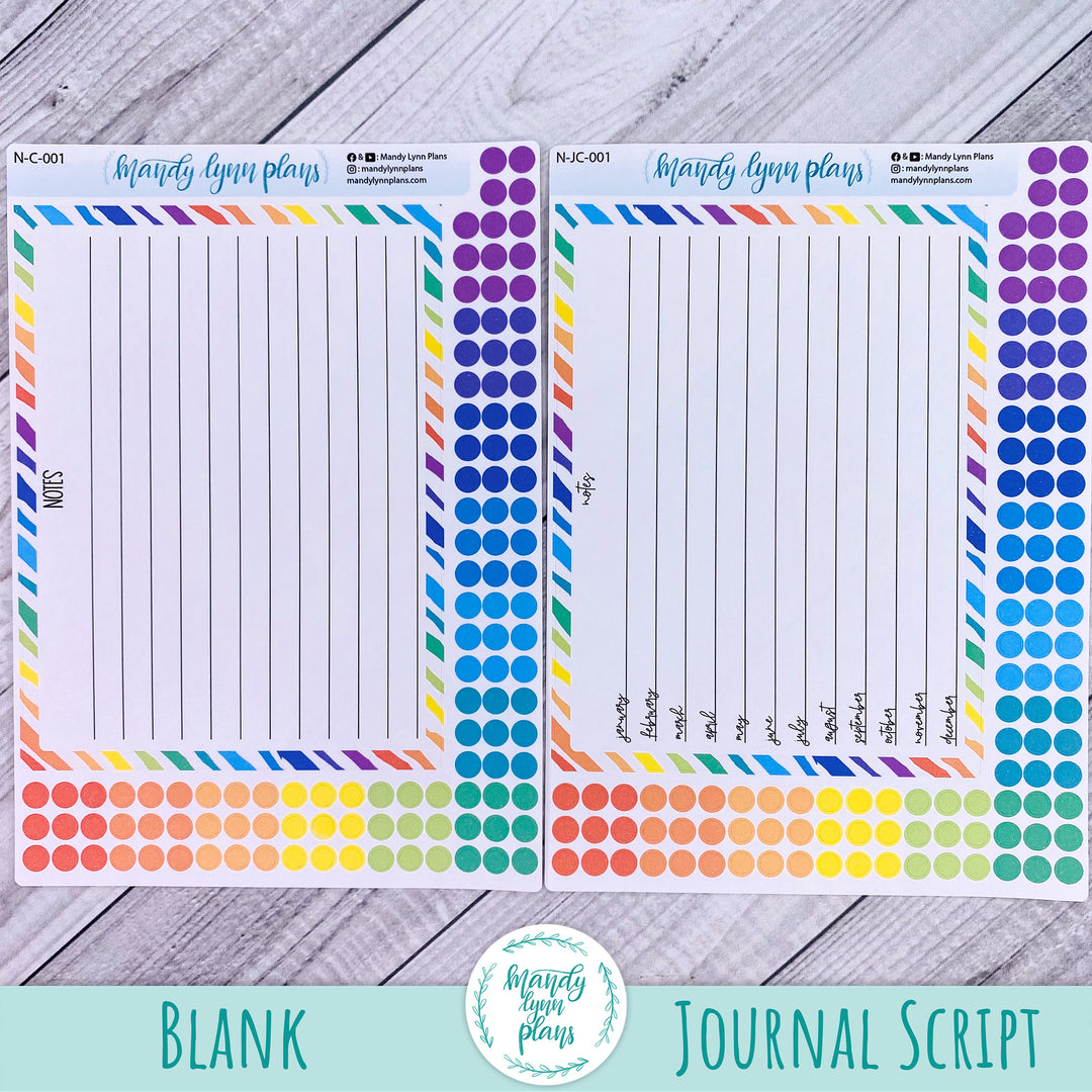 A5 Lined Notes Sticker