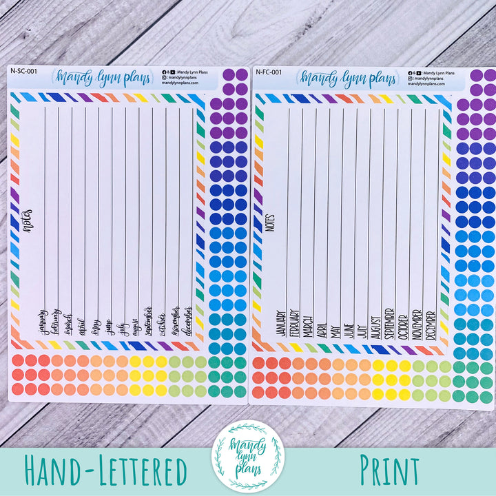 A5 Lined Notes Sticker