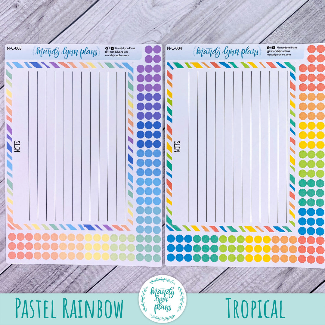 A5 Lined Notes Sticker