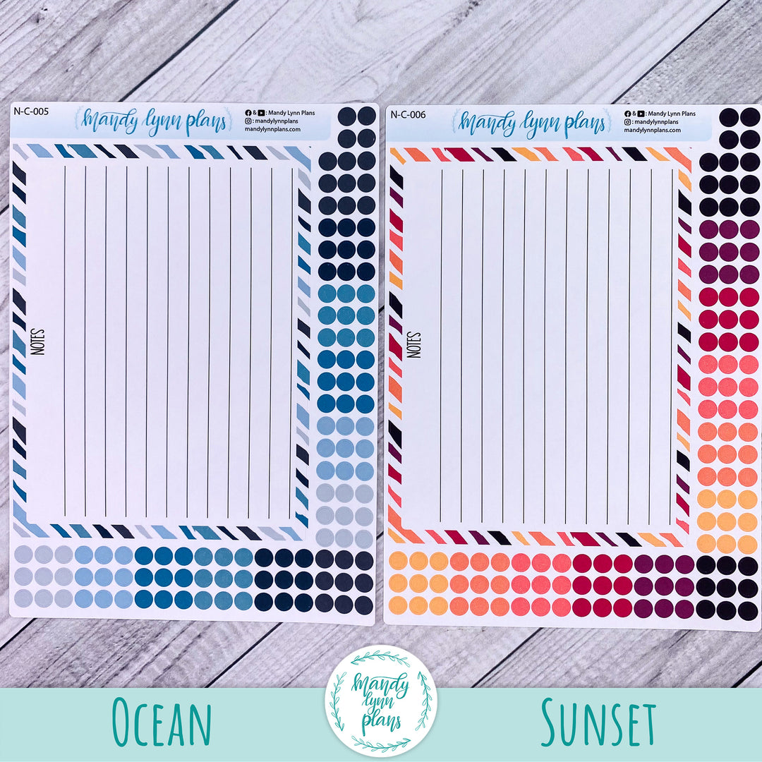 A5 Lined Notes Sticker