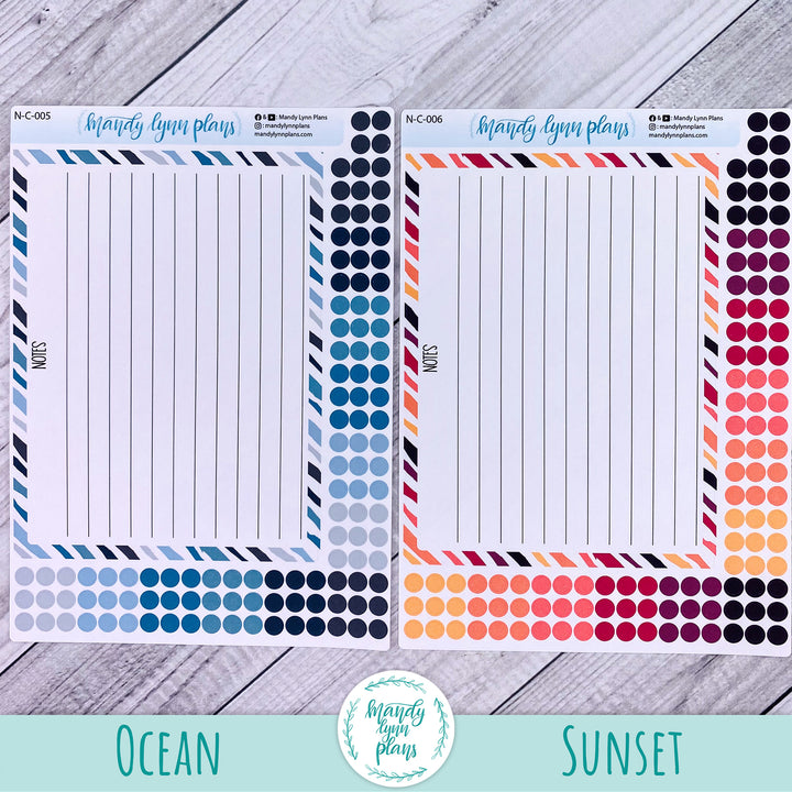 A5 Lined Notes Sticker