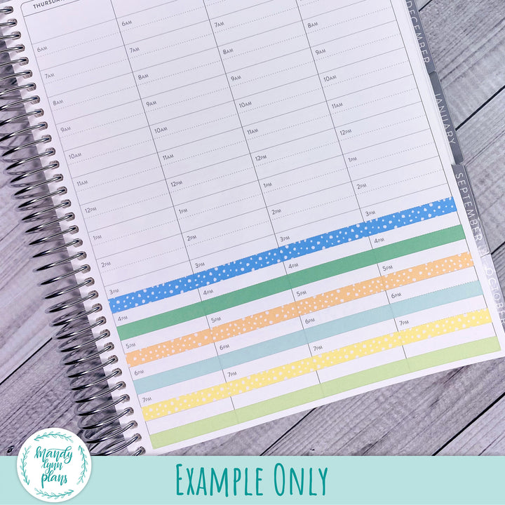 7x9 Skinny Solid Washi Strips