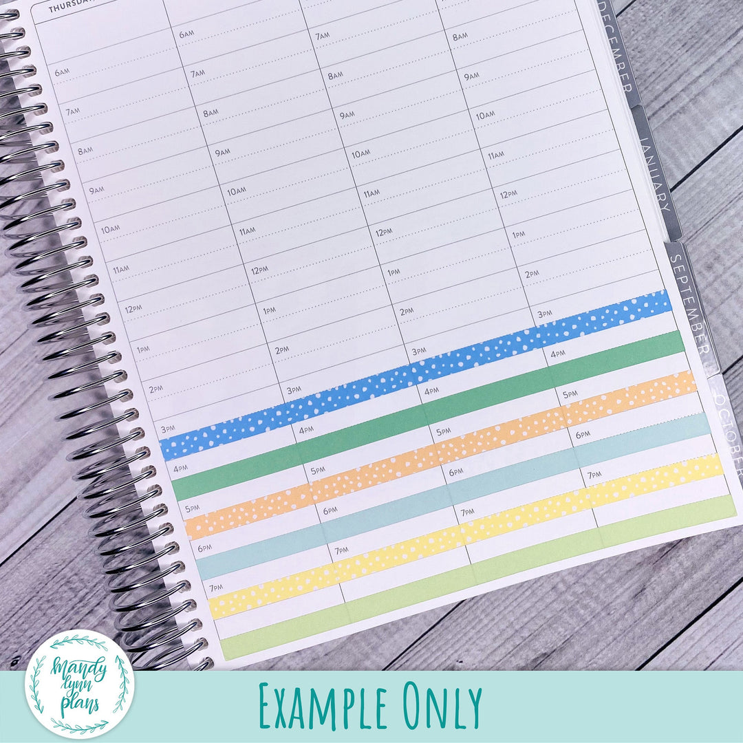 7x9 Skinny Polka Dot Washi Strips