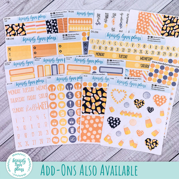 B6 Common Planner Daily Kit || Candy Corn || DL-SB6-7236