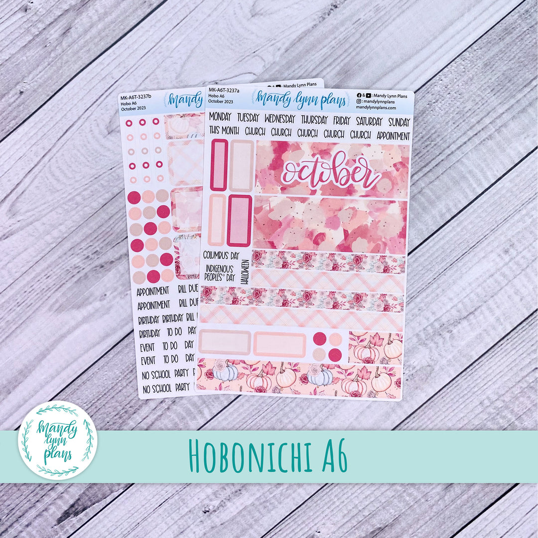 Hobonichi A6 October 2023 Monthly Kit || Fall Blush || MK-A6T-3237