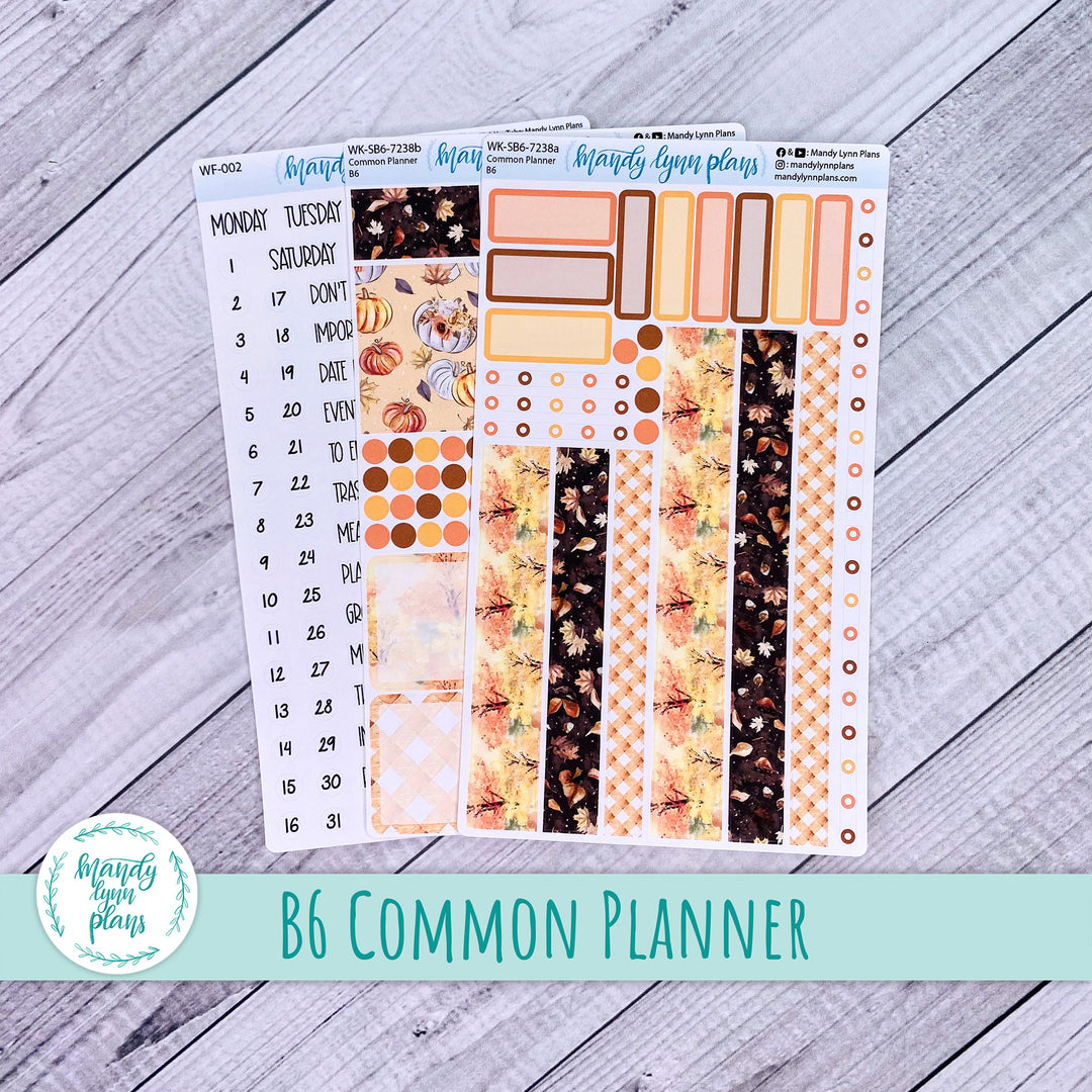 B6 Common Planner Weekly Kit || Autumn Delight || WK-SB6-7238