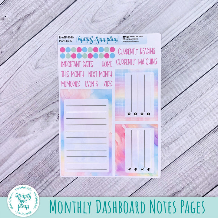 April Plans by Just Scribble Dashboard || Watercolor Wonder || R-A5P-308