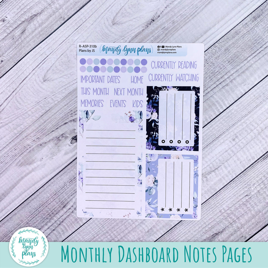 April Plans by Just Scribble Dashboard || Elegant Botanicals || R-A5P-310