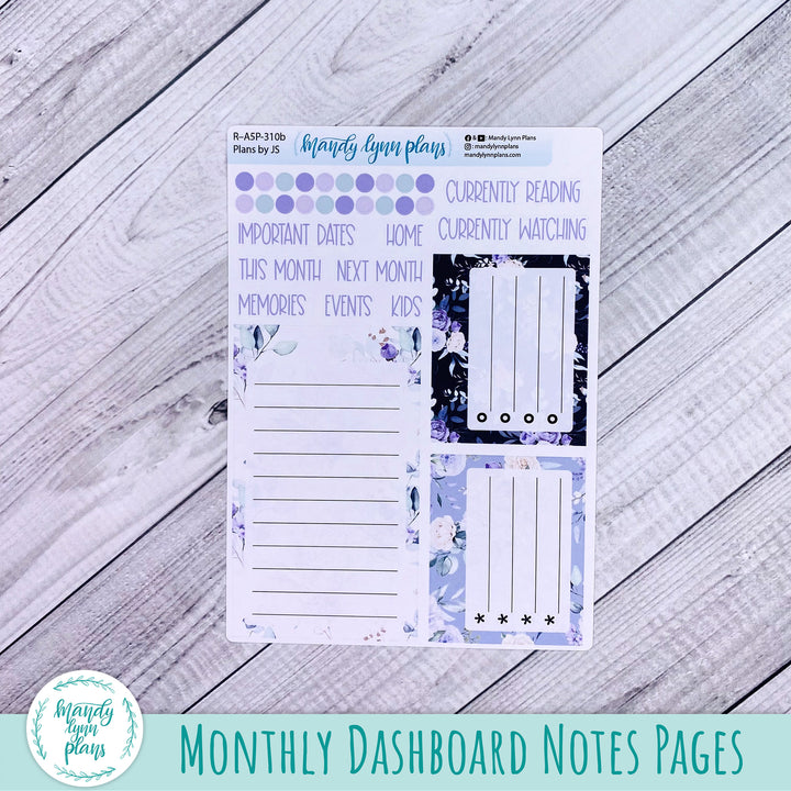 April Plans by Just Scribble Dashboard || Elegant Botanicals || R-A5P-310