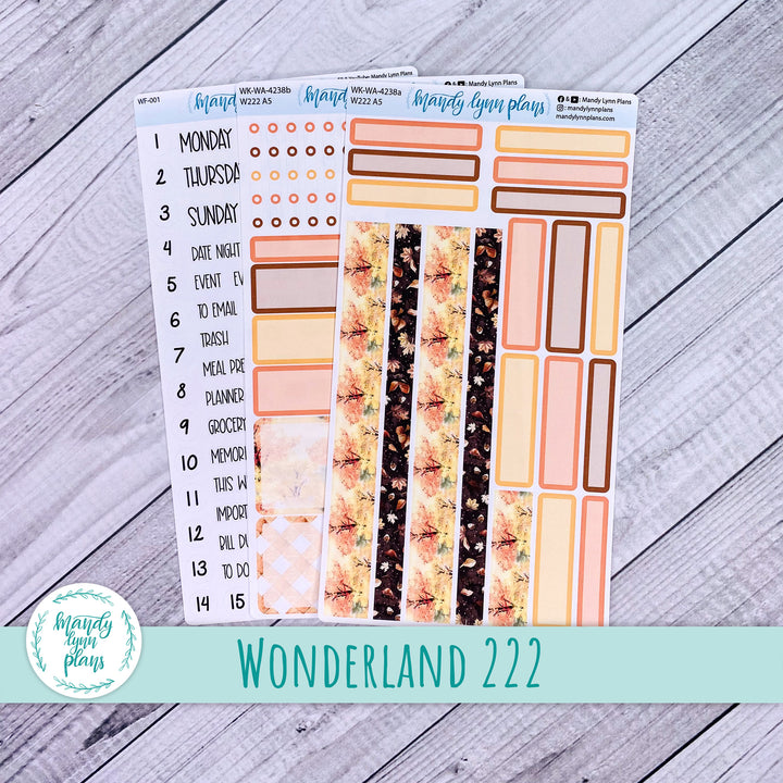 Wonderland 222 Weekly Kit || Autumn Delight || 238