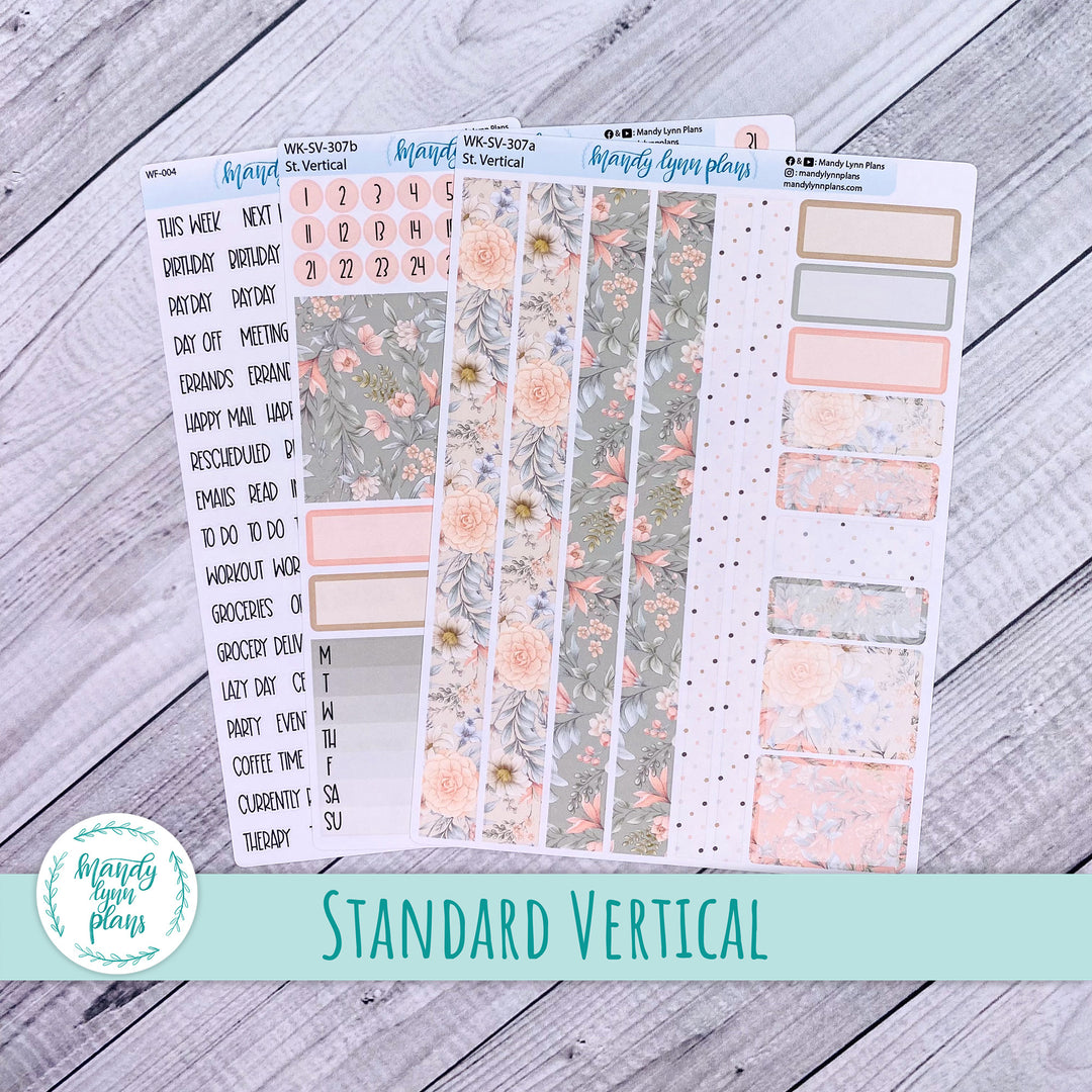 Standard Vertical Weekly Kit || Garden Symphony || WK-SV-307