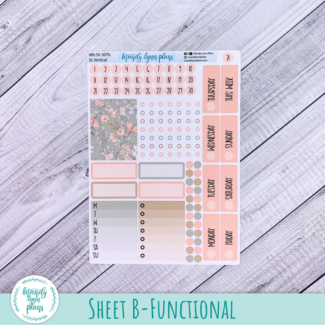 Standard Vertical Weekly Kit || Garden Symphony || WK-SV-307