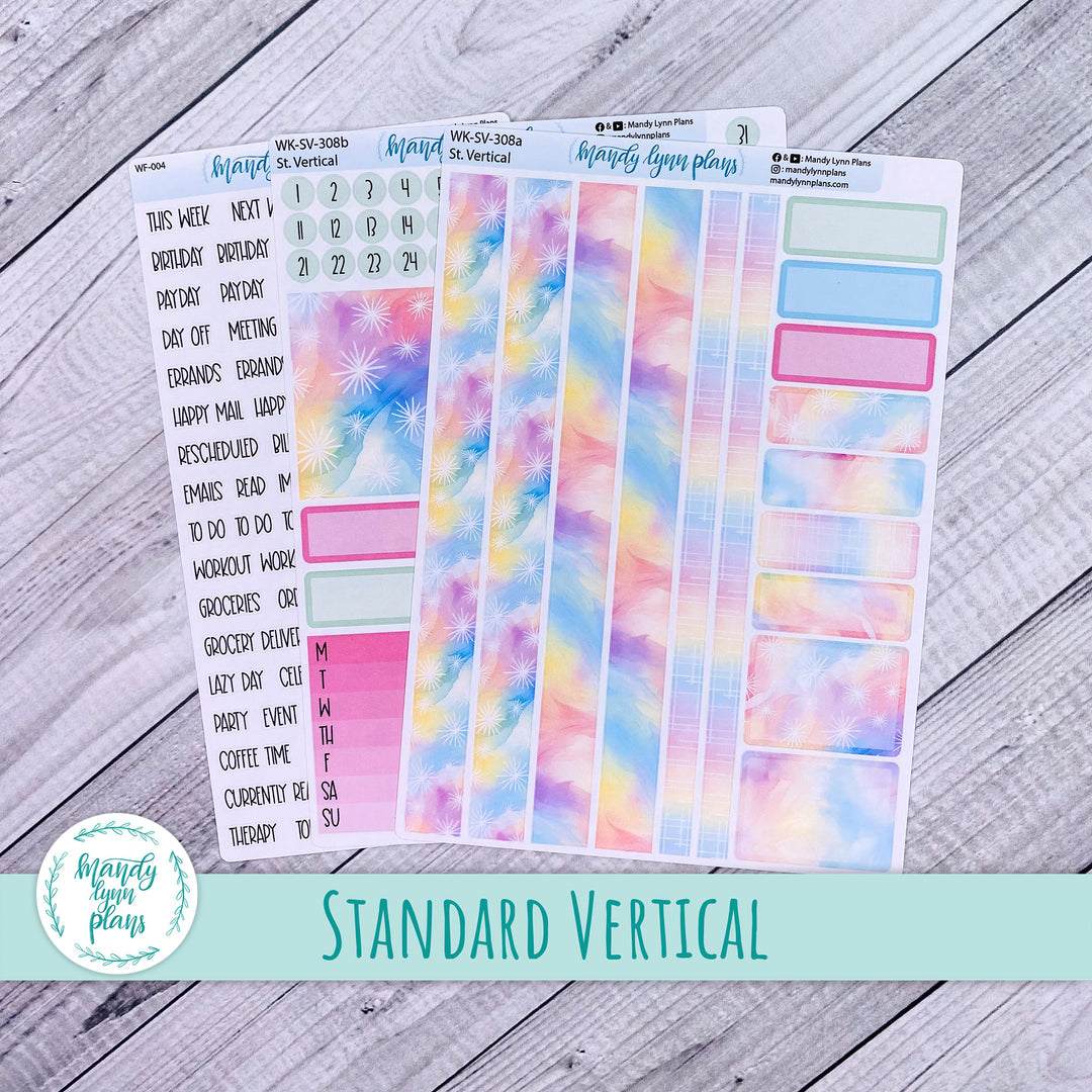 Standard Vertical Weekly Kit || Watercolor Wonder || WK-SV-308