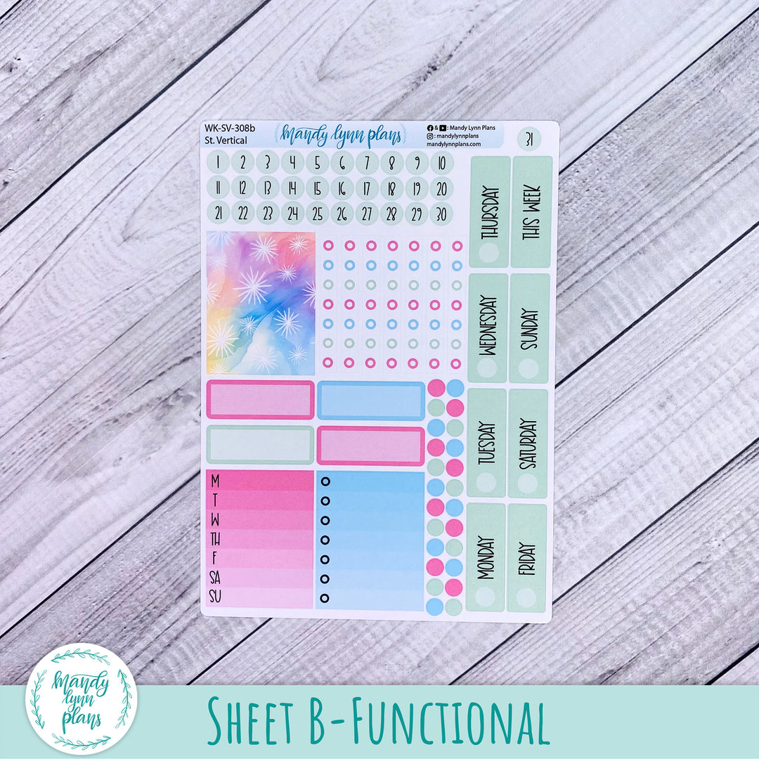 Standard Vertical Weekly Kit || Watercolor Wonder || WK-SV-308