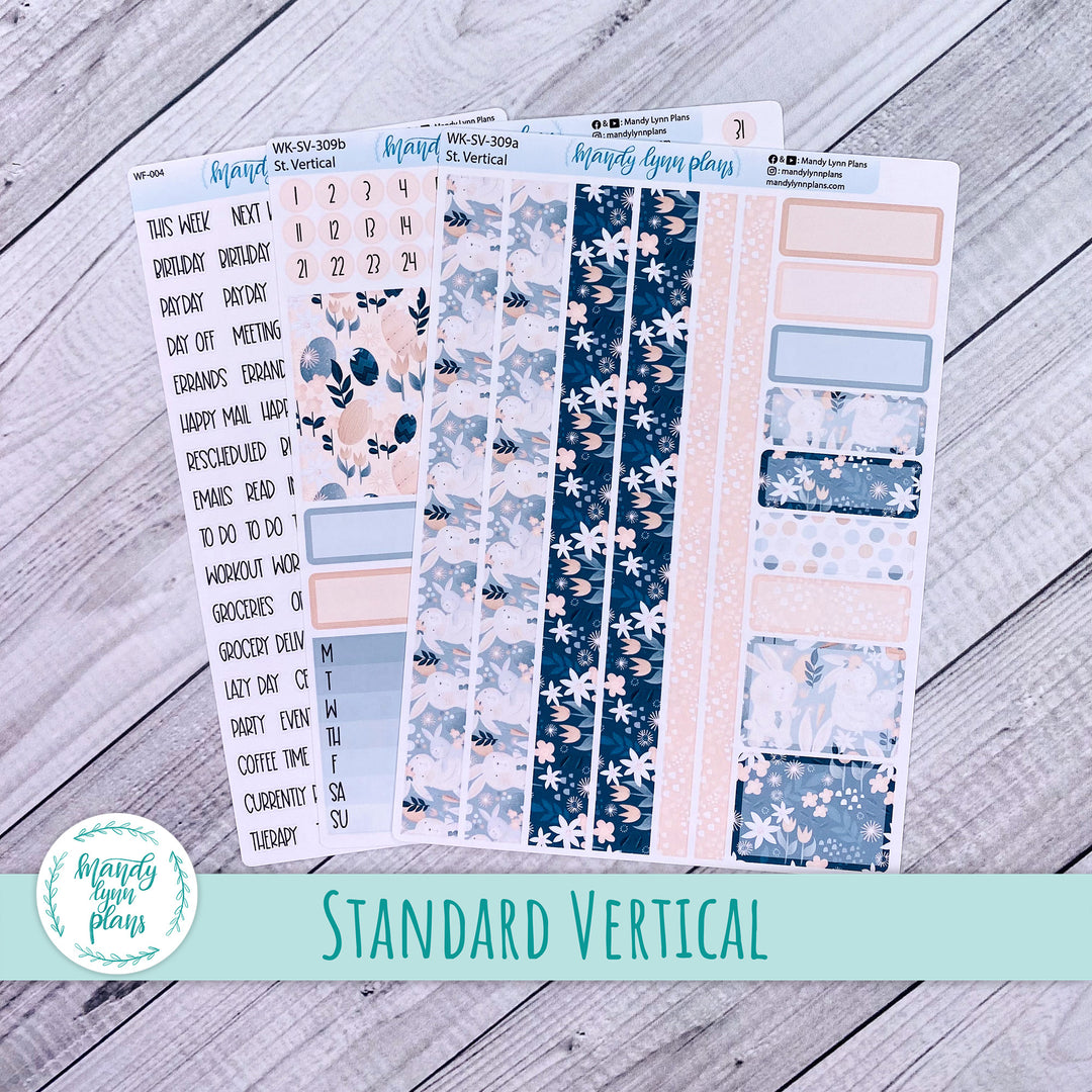 Standard Vertical Weekly Kit || Bunny Bliss || WK-SV-309