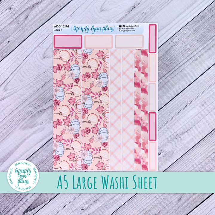 Fall Blush Large Washi Sheet || WK-C-1237D
