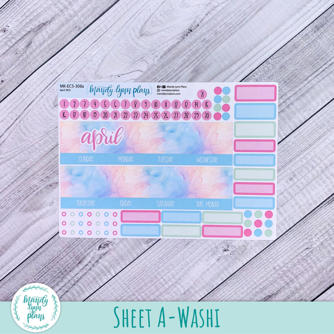 EC A5 April Monthly Kit || Watercolor Wonder || MK-EC5-308