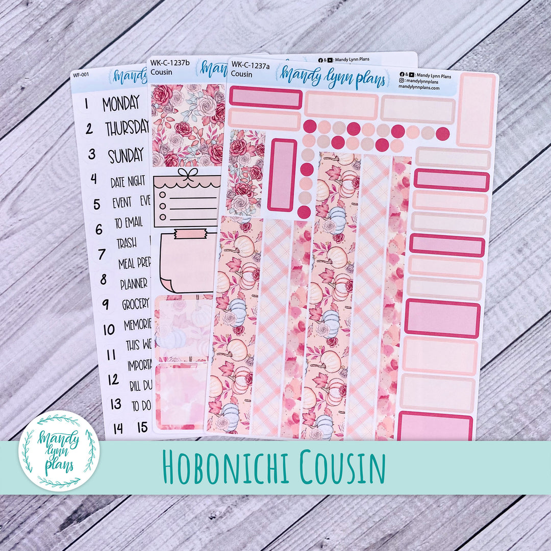 Hobonichi Cousin Weekly Kit || Fall Blush || WK-C-1237