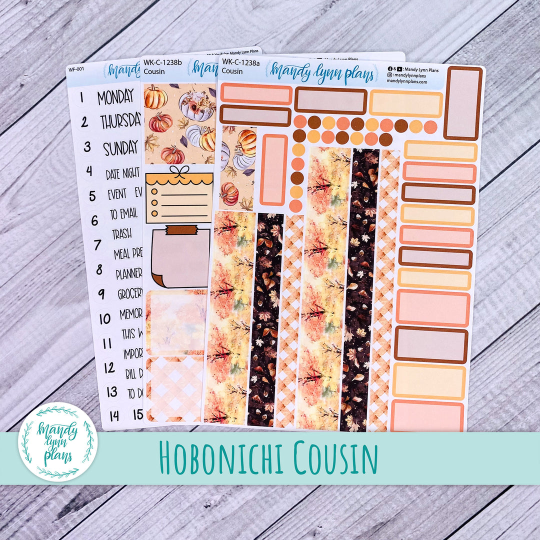Hobonichi Cousin Weekly Kit || Autumn Delight || WK-C-1238