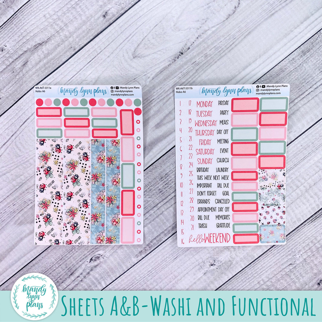 Hobonichi A6 Weekly Kit || Ladybugs || WK-A6T-3311