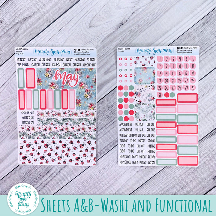 Hobonichi A6 May 2025 Monthly Kit || Ladybugs || MK-A6T-3311
