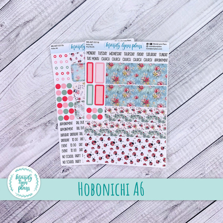 Any Month Hobonichi A6 Monthly Kit || Ladybugs || MK-A6T-3311