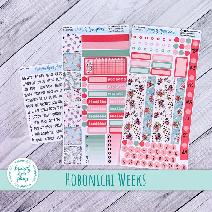Hobonichi Weeks Weekly Kit || Ladybugs || WK-W-2311