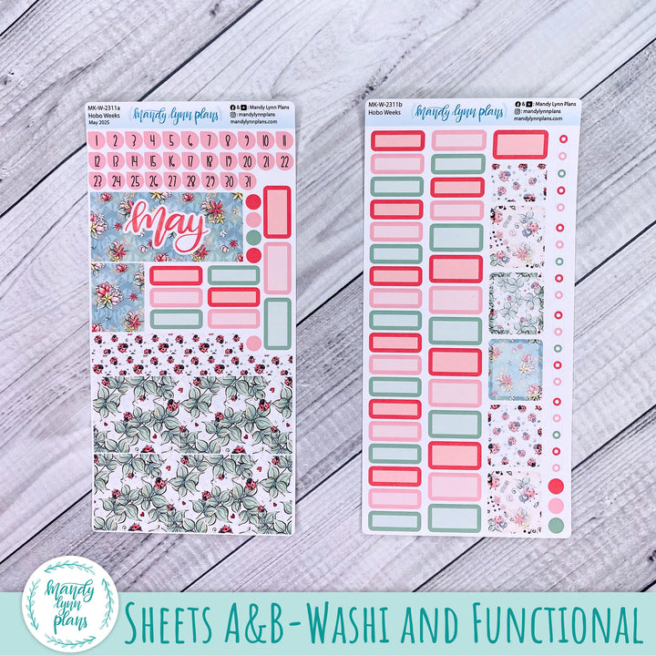 Hobonichi Weeks May 2025 Monthly Kit || Ladybugs || MK-W-2311