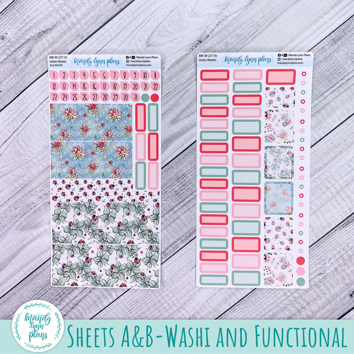 Any Month Hobonichi Weeks Monthly Kit || Ladybugs || MK-W-2311