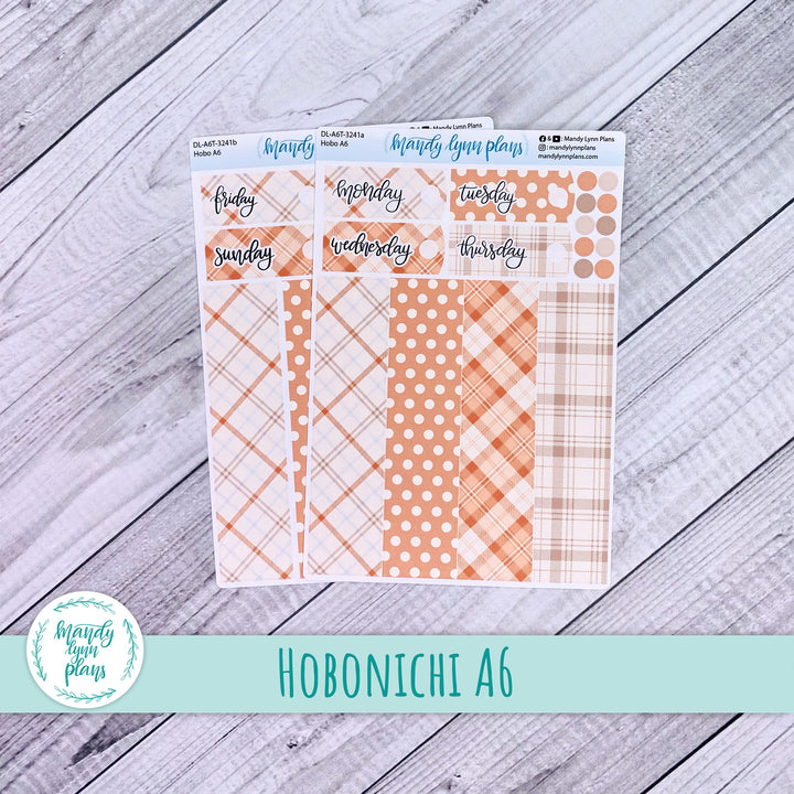 Hobonichi A6 Daily Kit || Pumpkin Plaid || DL-A6T-3241