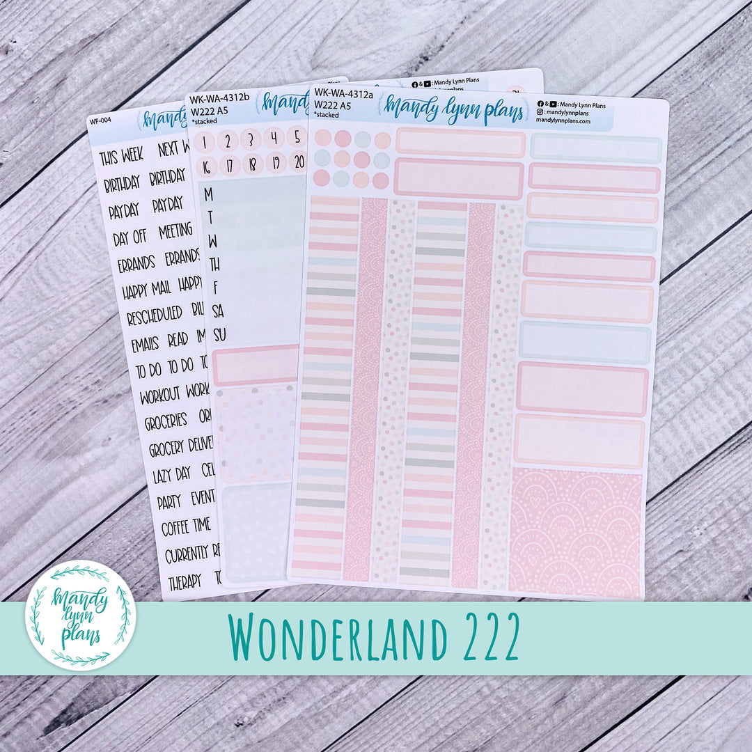 Wonderland 222 Weekly Kit || Colors of Spring || 312