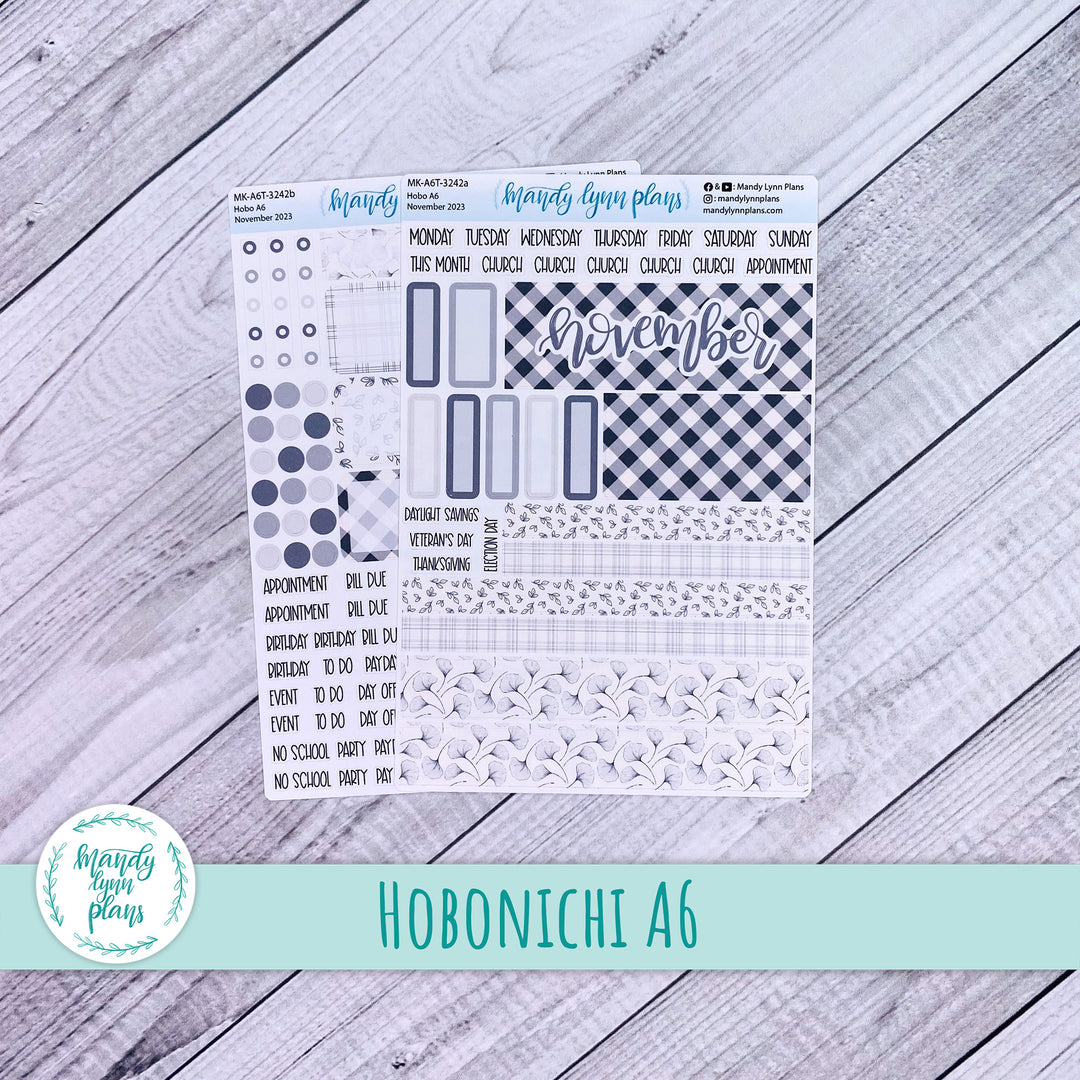 Hobonichi A6 November 2023 Monthly Kit || Simplicity in Bloom || MK-A6T-3242