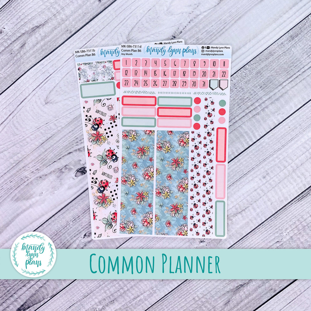 Any Month Common Planner Monthly Kit || Ladybugs || 311