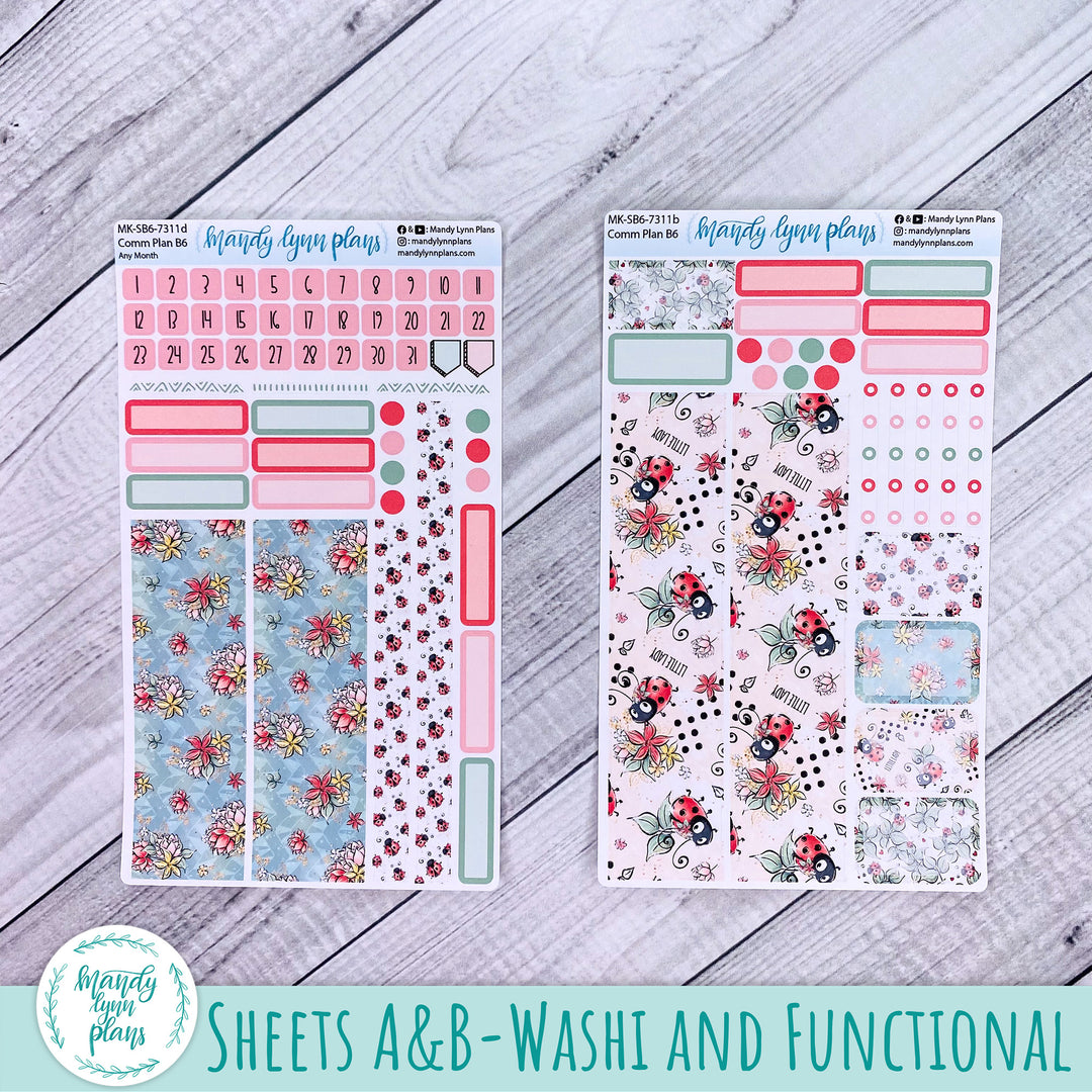 Any Month Common Planner Monthly Kit || Ladybugs || 311