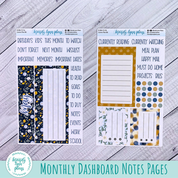 May Common Planner Dashboard || Wildflower Darling || 313