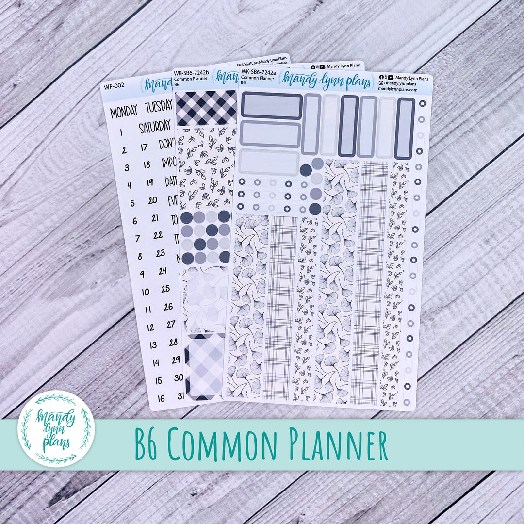 B6 Common Planner Weekly Kit || Simplicity in Bloom || WK-SB6-7242
