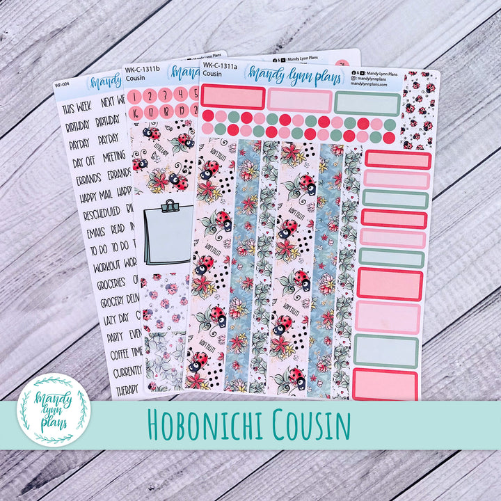 Hobonichi Cousin Weekly Kit || Ladybugs || WK-C-1311