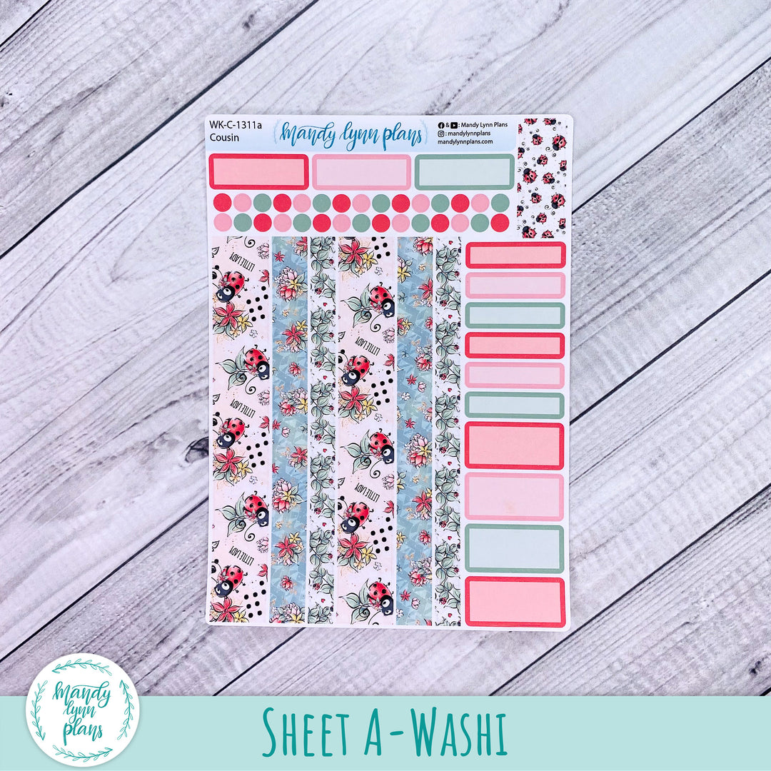 Hobonichi Cousin Weekly Kit || Ladybugs || WK-C-1311