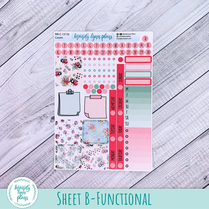 Hobonichi Cousin Weekly Kit || Ladybugs || WK-C-1311