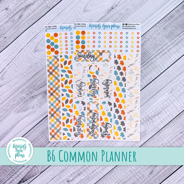 B6 Common Planner Daily Kit || Crisp Autumn || DL-SB6-7240