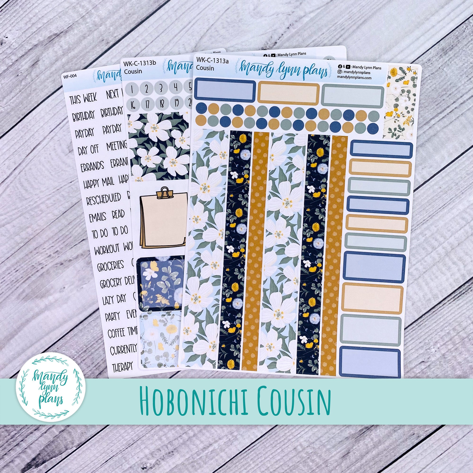 Hobonichi Cousin Weekly Kit || Wildflower Darling || WK-C-1313 – Mandy ...