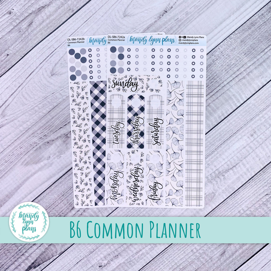 B6 Common Planner Daily Kit || Simplicity in Bloom || DL-SB6-7242