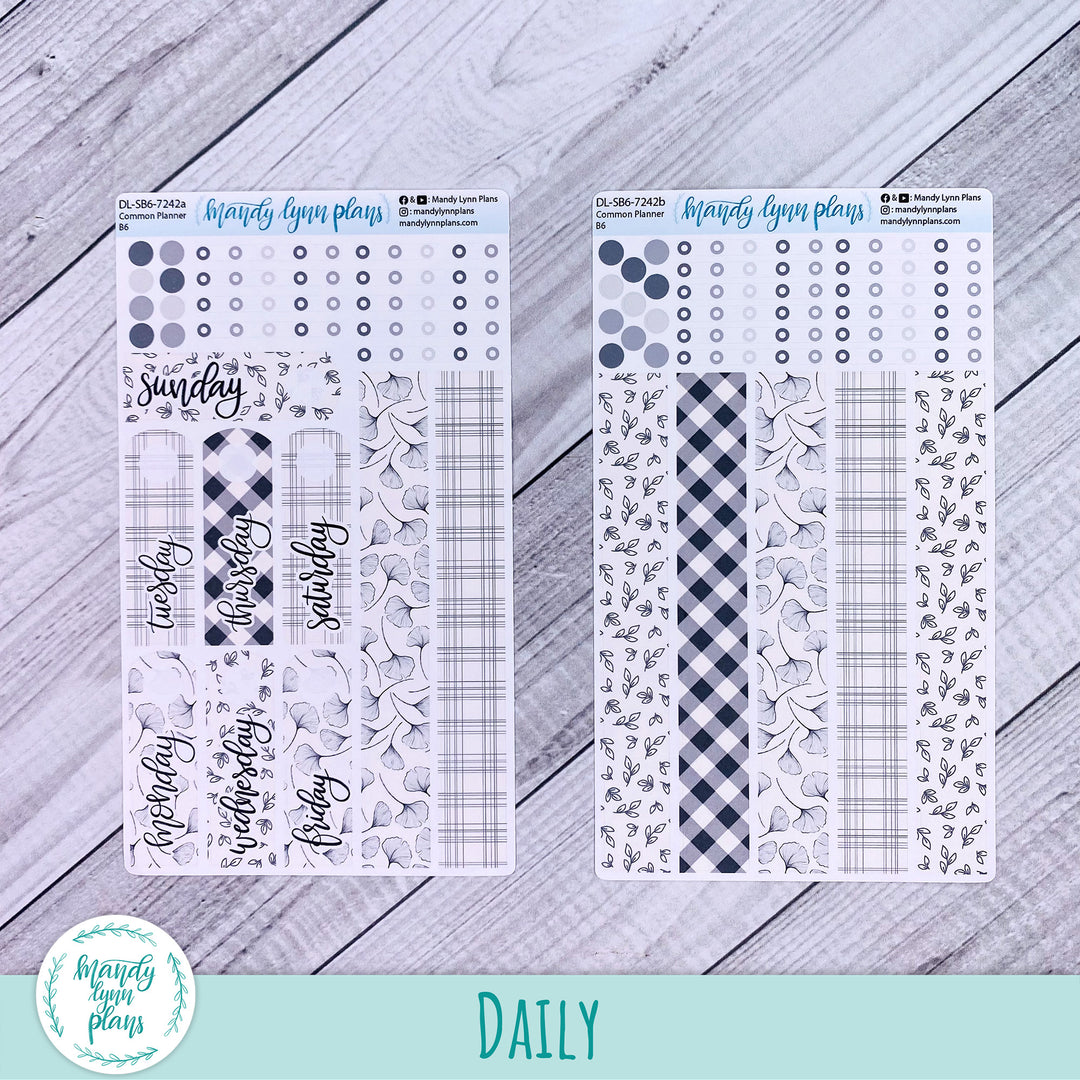 B6 Common Planner Daily Kit || Simplicity in Bloom || DL-SB6-7242