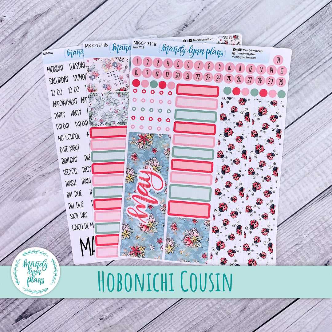 Hobonichi Cousin May 2025 Monthly || Ladybugs || MK-C-1311