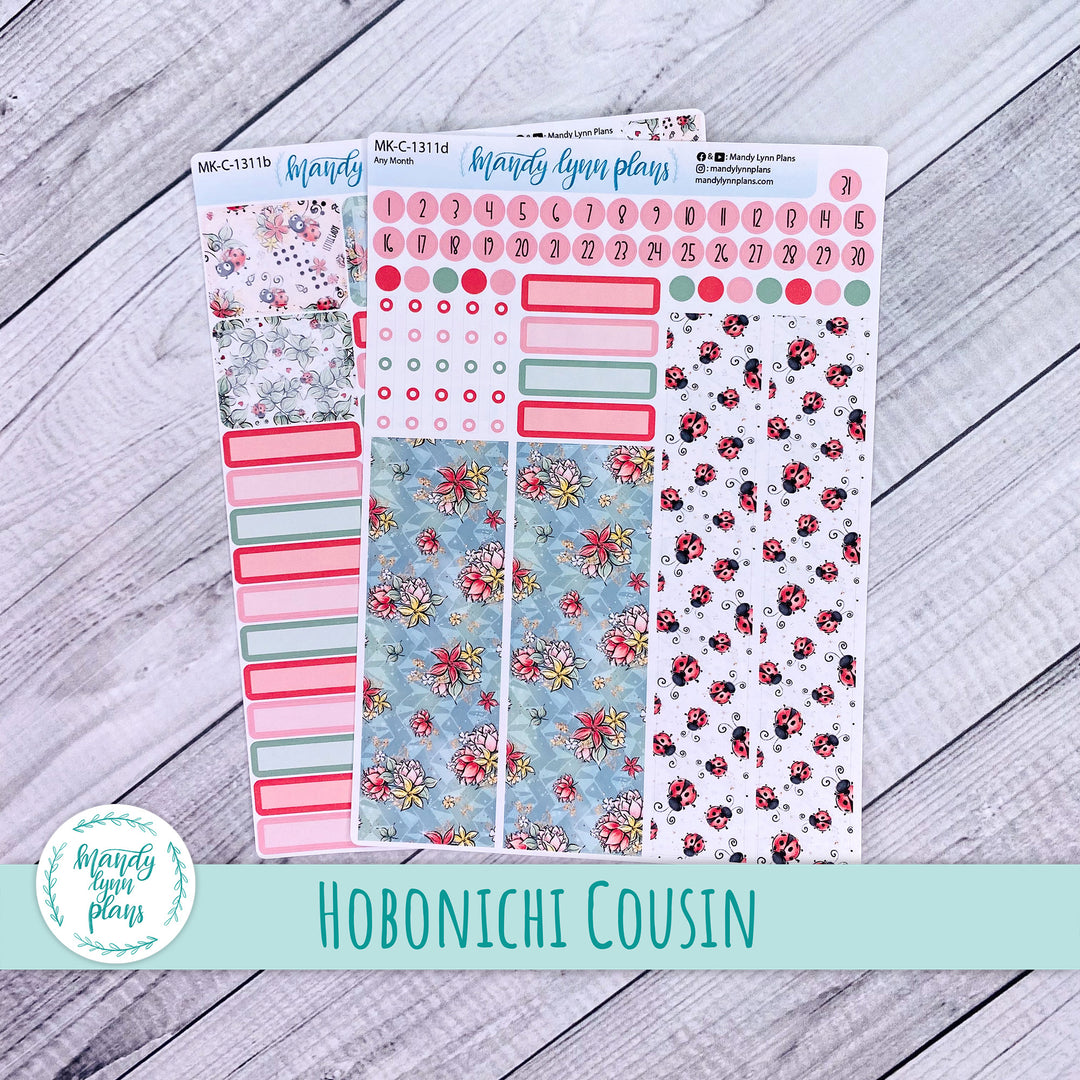 Any Month Hobonichi Cousin Monthly Kit || Ladybugs || MK-C-1311