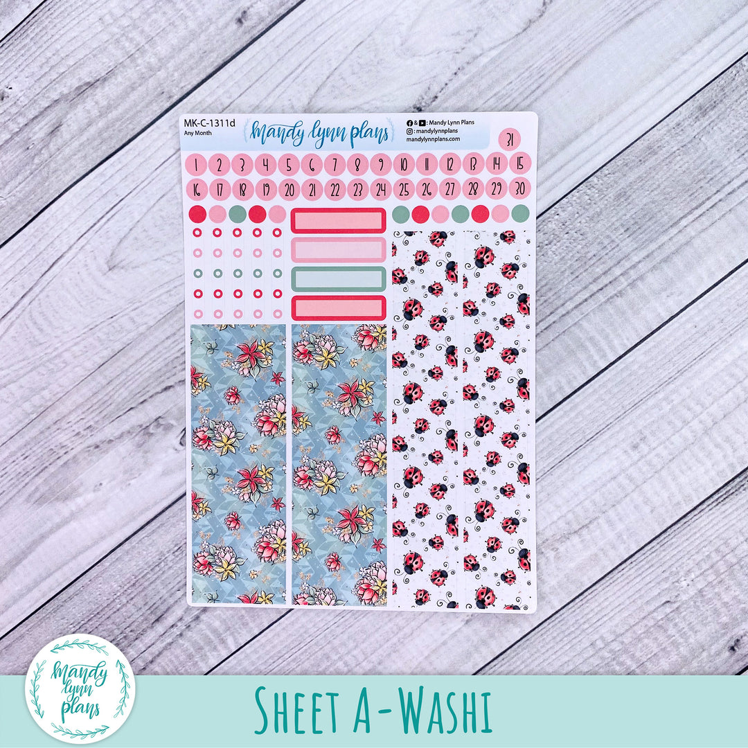 Any Month Hobonichi Cousin Monthly Kit || Ladybugs || MK-C-1311