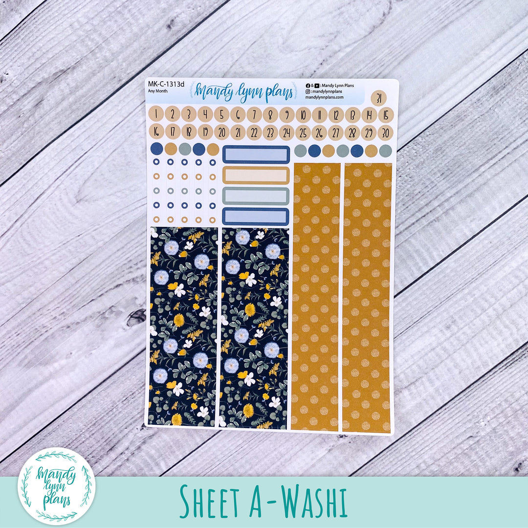 Any Month Hobonichi Cousin Monthly Kit || Wildflower Darling || MK-C-1313