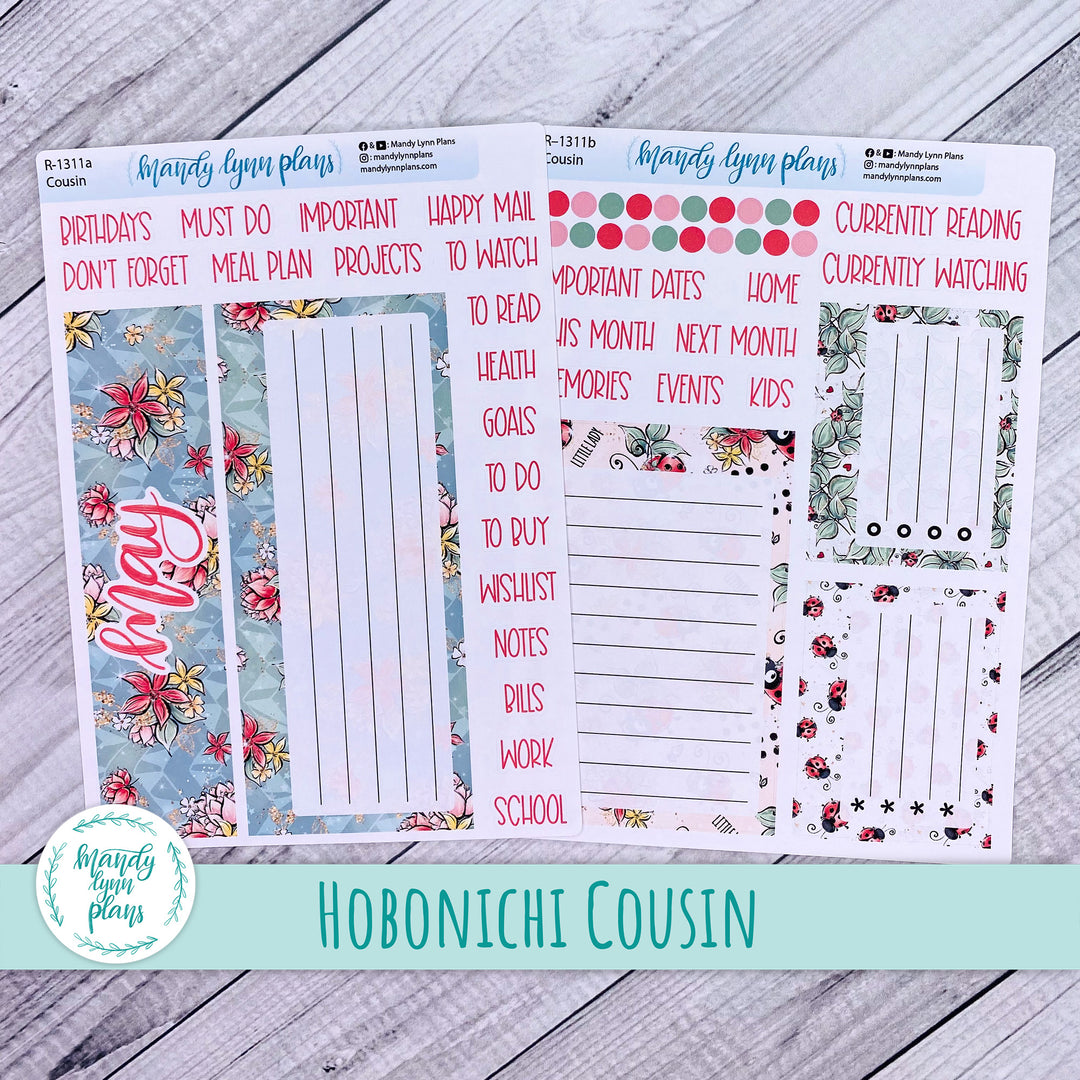 May Hobonichi Cousin Dashboard || Ladybugs || R-1311