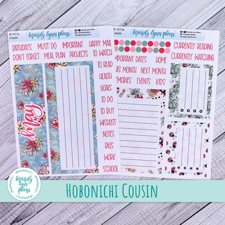 May Hobonichi Cousin Dashboard || Ladybugs || R-1311